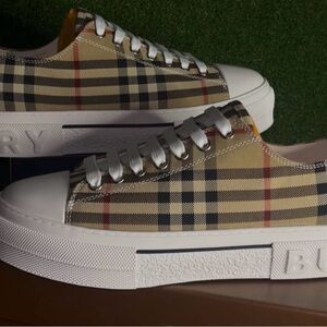 Burberry Plaid Sneakers
